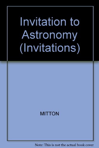 Beispielbild fr Invitation to Astronomy zum Verkauf von 2Vbooks