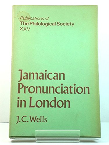 Beispielbild fr Jamaican Pronunciation (Philological Society S.) zum Verkauf von Reuseabook