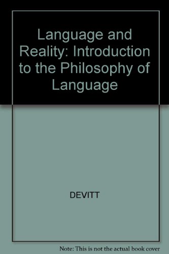 Beispielbild fr Language And Reality: Introduction to the Philosophy of Language zum Verkauf von WorldofBooks