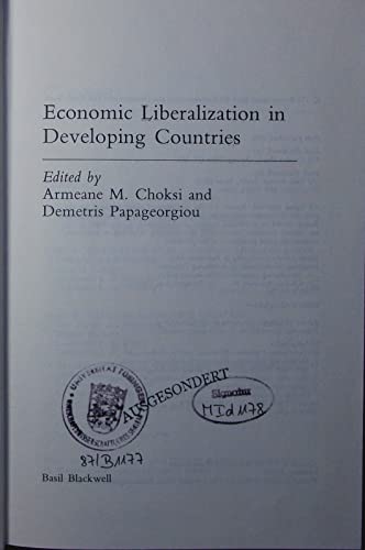 Beispielbild fr Economic Liberalization in Developing Countries zum Verkauf von Better World Books Ltd