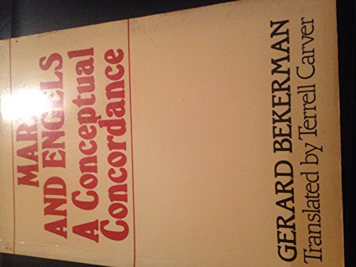 9780631150855: Marx and Engels: A Conceptual Concordance