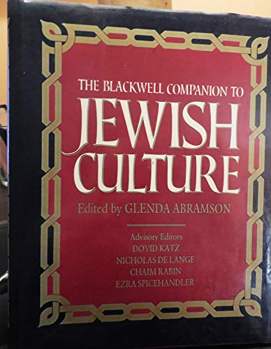 9780631151111: The Blackwell Companion to Jewish Culture