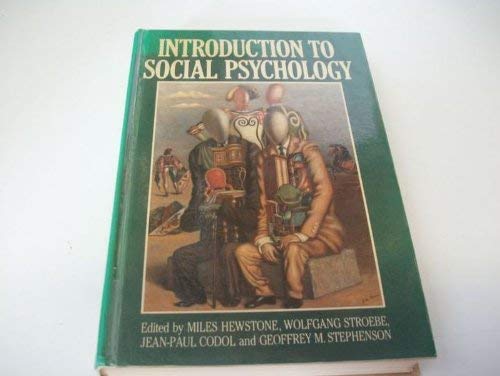 9780631151630: Introduction to social psychology: A European perspective