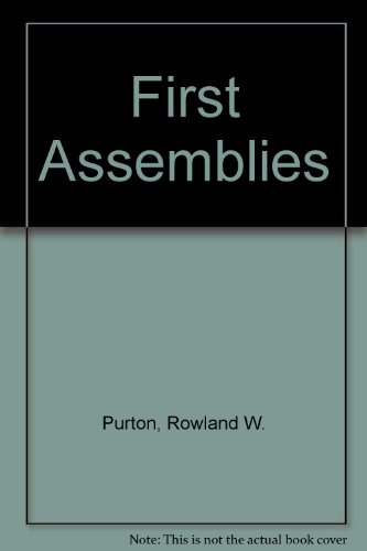 Stock image for First Assemblies for sale by RIVERLEE BOOKS