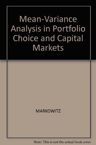 9780631153818: Mean-Variance Analysis in Portfolio Choice and Capital Markets