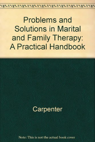 Imagen de archivo de Problems and Solutions in Marital and Family Therapy a la venta por Better World Books Ltd