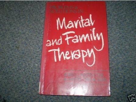 Imagen de archivo de Problems and Solutions in Marital and Family Therapy a la venta por Better World Books Ltd