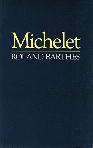 Michelet (9780631156352) by Roland Barthes