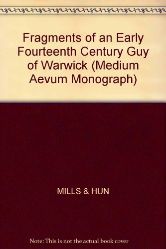 Stock image for Guy Of Warwick ("Medium Aevum" Monograph) for sale by Gareth Roberts