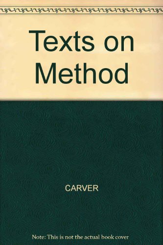 9780631157304: Texts on Method