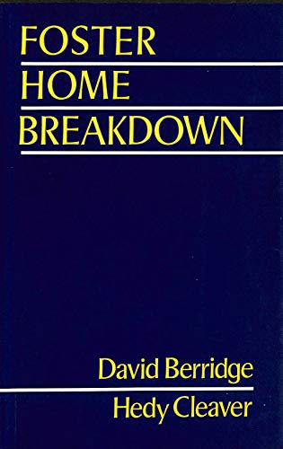 Imagen de archivo de Foster Home Breakdown (Practice of Social Work) a la venta por WorldofBooks
