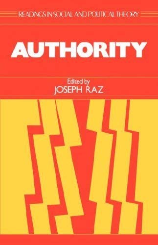9780631159445: Authority (Readings in social and political theory)