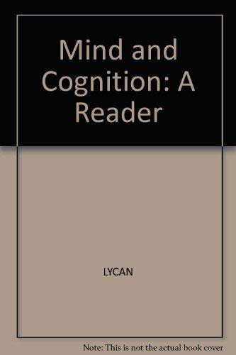9780631160762: Mind and cognition: A reader
