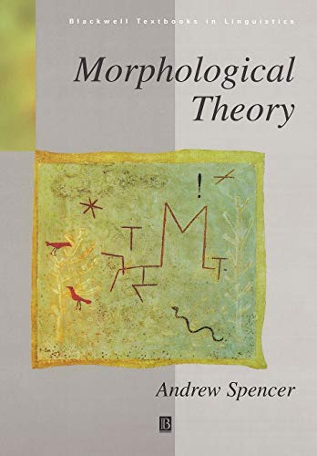 Imagen de archivo de Morphologl Theory:An Intro a la venta por Seattle Goodwill