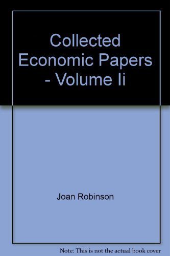 Beispielbild fr Collected Economic Papers (Volume 2) zum Verkauf von Anybook.com