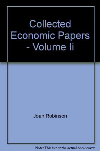 Stock image for Collected Economic Papers (Volume 2) for sale by Anybook.com