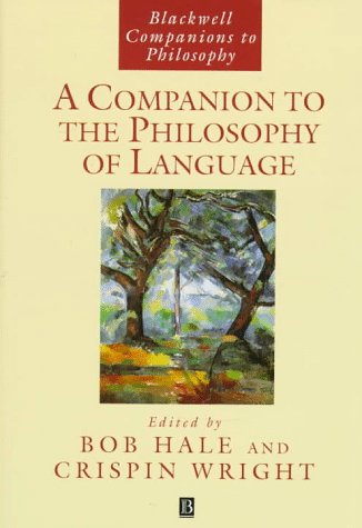 Imagen de archivo de A Companion to the Philosophy of Language a la venta por Better World Books