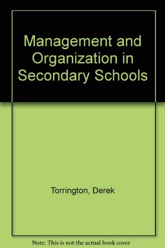 Beispielbild fr Management and Organization in Secondary Schools zum Verkauf von WorldofBooks