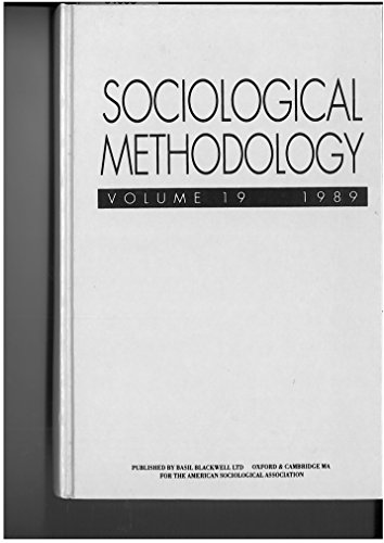 9780631170525: Sociological Methodology: v. 19, 1989