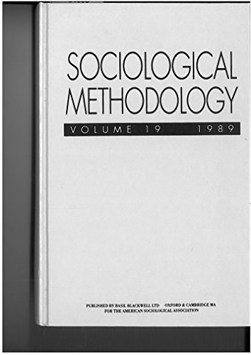 9780631170525: Sociological Methodology, 1989