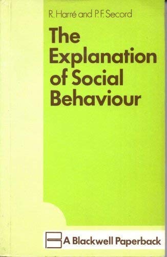 9780631171409: The Explanation of Social Behaviour