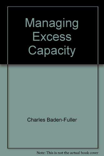 Beispielbild fr Managing Excess Capacity zum Verkauf von Wonder Book