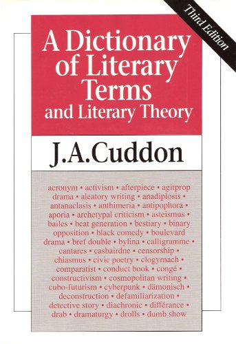 Imagen de archivo de Dictionary of Literary Terms and Literary Theory a la venta por Better World Books