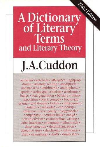 9780631172147: Dictionary of Literary Terms and Literary Theory - Cuddon, A.: 0631172149 - AbeBooks