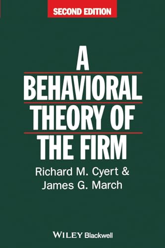 Imagen de archivo de A Behavioral Theory of Firm a la venta por Anybook.com