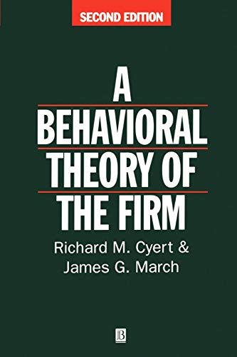 9780631174516: A Behavioral Theory of Firm Second Edition