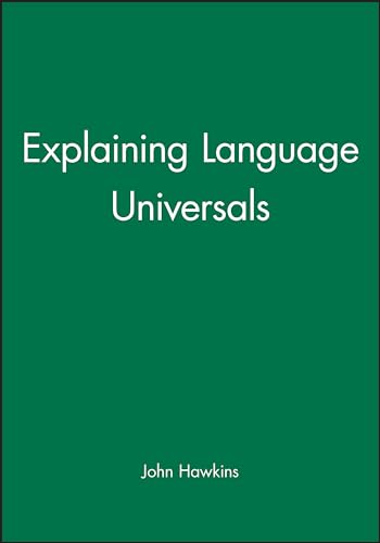 Beispielbild fr Explaining Language Universals zum Verkauf von Blackwell's