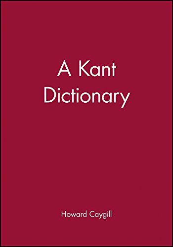 9780631175346: A Kant Dictionary