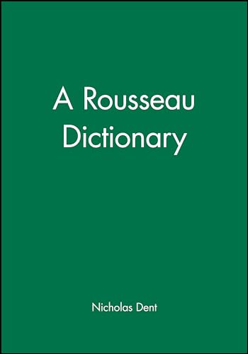 Beispielbild fr A Rousseau Dictionary zum Verkauf von Better World Books