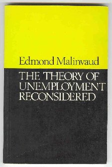 9780631176909: Theory of Unemployment Reconsidered: Lectures