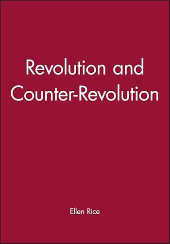 Imagen de archivo de Revolution and Counter-Revolution (Wolfson College Lectures) a la venta por Green Street Books