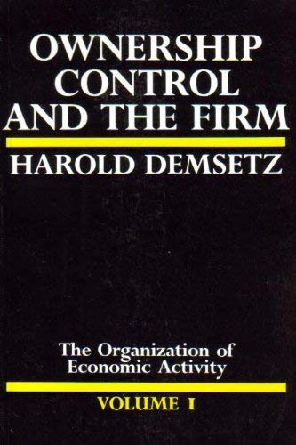 Stock image for Ownership, Control and the Firm: The Organization of Economic Activity for sale by medimops