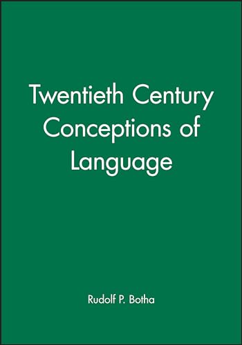 Twentieth Century Conceptions of Language Mastering the Metaphysics Market