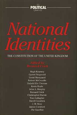 Beispielbild fr National Identities: Constitution of the United Kingdom (Political Quarterly Special Issues) zum Verkauf von WorldofBooks