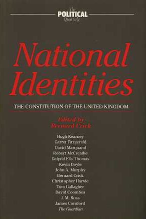 9780631182139: National Identities: Constitution of the United Kingdom (Political Quarterly Special Issues)