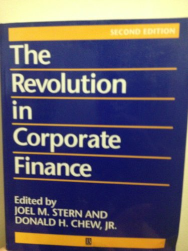 Stock image for The Revolution in Corporate Finance Second Edition for sale by Harry Alter