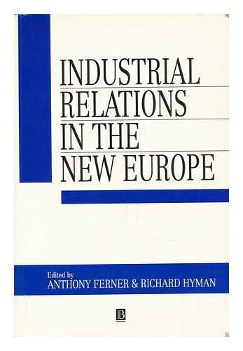 Imagen de archivo de Industrial Relations in the New Europe a la venta por Better World Books: West