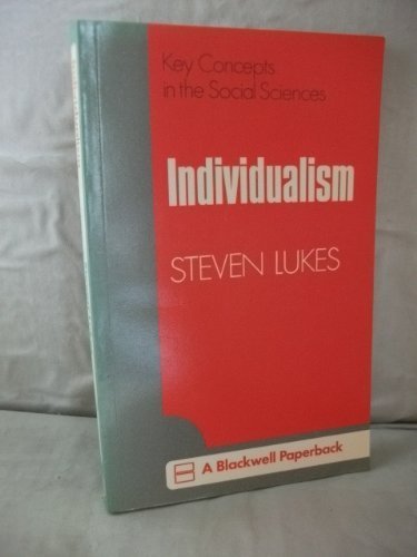 9780631187509: Individualism