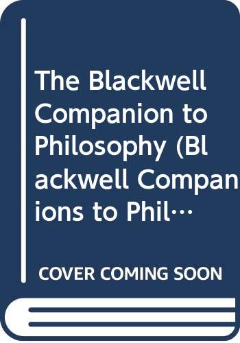 9780631187882: The Blackwell Companion to Philosophy