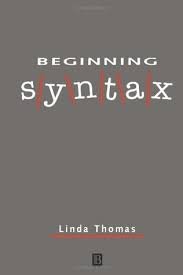 Beginning Syntax (9780631188278) by Thomas, Linda