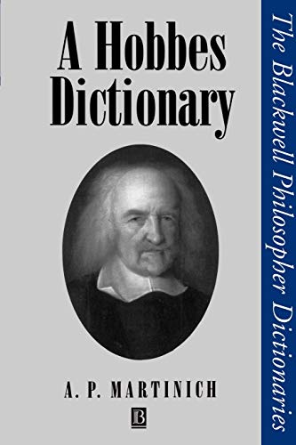 A Hobbes Dictionary (9780631192626) by A. P. Martinich