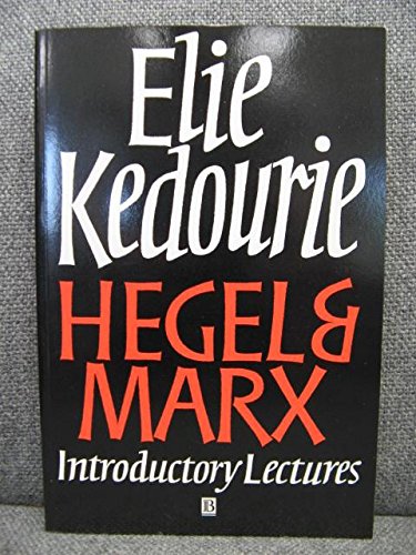 9780631193234: Hegel and Marx: Introductory Lectures