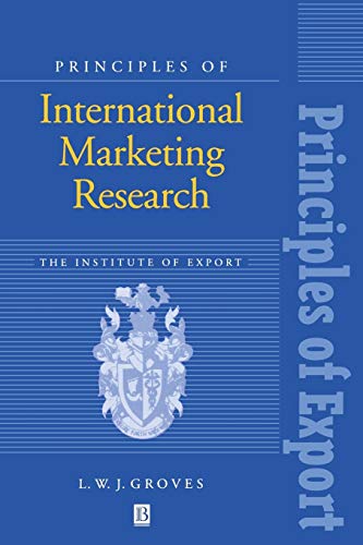 9780631193555: Principles of International Marketing Research (Principles of Export Guidebooks)