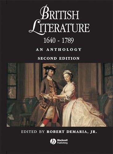 Stock image for British Literature, 1640-1789 : An Anthology for sale by Better World Books