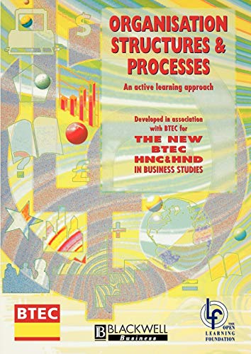 9780631196679: Organisation Structures and Processes: An Active Learning Approach (Open Learning Foundation)
