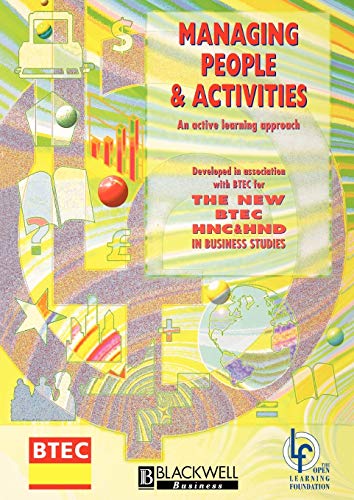 Beispielbild fr Managing People and Activities : An Active Learning Approach zum Verkauf von Better World Books Ltd